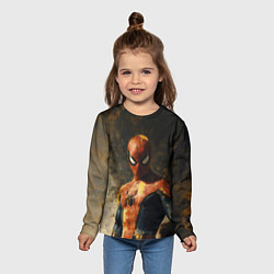 Лонгслив детский Человек-паук портрет, цвет: 3D-принт — фото 2