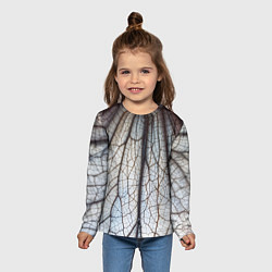 Лонгслив детский Прожилки растения, цвет: 3D-принт — фото 2