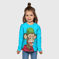 Лонгслив детский NFT smile ape, цвет: 3D-принт — фото 2