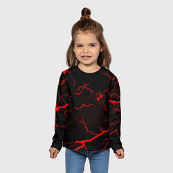 Лонгслив детский BMW storm red color, цвет: 3D-принт — фото 2