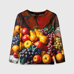 Детский лонгслив Фруктовый натюрморт