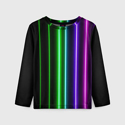 Лонгслив детский Neon lines, цвет: 3D-принт