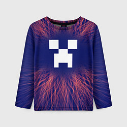 Лонгслив детский Minecraft red energy, цвет: 3D-принт