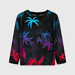 Детский лонгслив Тропики градиент