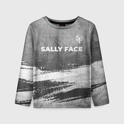 Лонгслив детский Sally Face - grey gradient посередине, цвет: 3D-принт