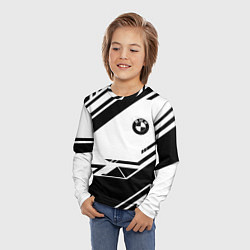 Лонгслив детский BMW geometry black, цвет: 3D-принт — фото 2
