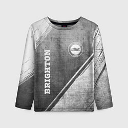 Лонгслив детский Brighton - grey gradient вертикально, цвет: 3D-принт