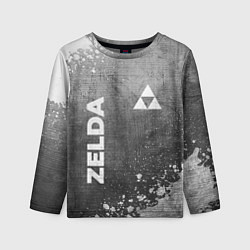 Лонгслив детский Zelda - grey gradient вертикально, цвет: 3D-принт