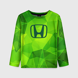 Детский лонгслив Honda green poly
