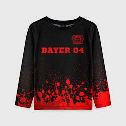 Лонгслив детский Bayer 04 - red gradient посередине, цвет: 3D-принт