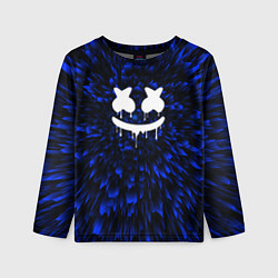 Лонгслив детский Marshmello blue energy, цвет: 3D-принт