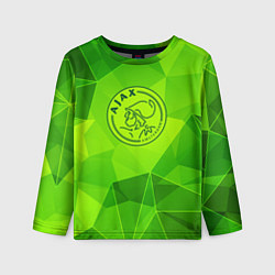 Лонгслив детский Ajax green poly, цвет: 3D-принт