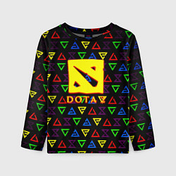 Лонгслив детский Dota pattern witcher, цвет: 3D-принт