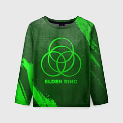 Лонгслив детский Elden Ring - green gradient, цвет: 3D-принт