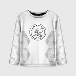Лонгслив детский Ajax white poly, цвет: 3D-принт
