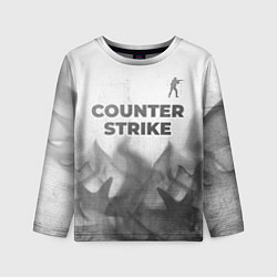 Лонгслив детский Counter Strike - white gradient посередине, цвет: 3D-принт