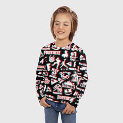 Лонгслив детский Fortnite glitch game, цвет: 3D-принт — фото 2