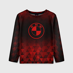 Детский лонгслив BMW red poly