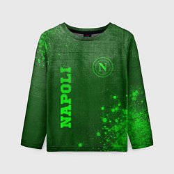 Лонгслив детский Napoli - green gradient вертикально, цвет: 3D-принт