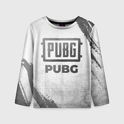 Лонгслив детский PUBG - white gradient, цвет: 3D-принт