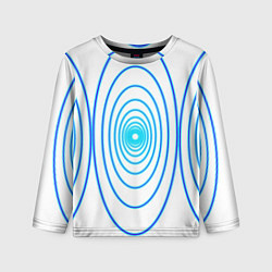 Детский лонгслив Овалы с свечением