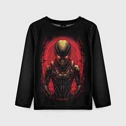 Детский лонгслив Пришелец из красного портала