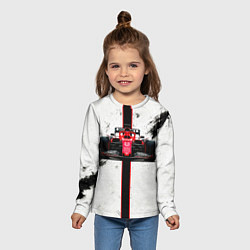 Лонгслив детский Формула 1 на белом, цвет: 3D-принт — фото 2