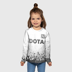 Лонгслив детский Dota - white gradient посередине, цвет: 3D-принт — фото 2