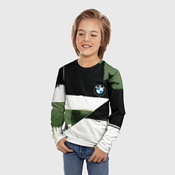 Лонгслив детский BMW логотип, цвет: 3D-принт — фото 2
