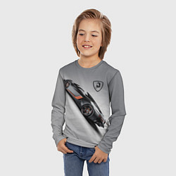 Лонгслив детский Lamborghini - racing car, цвет: 3D-принт — фото 2