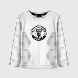 Детский лонгслив Manchester United white poly