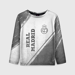 Лонгслив детский Real Madrid - white gradient вертикально, цвет: 3D-принт
