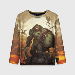Детский лонгслив Doom dark ages doom guy