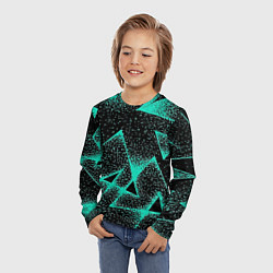 Лонгслив детский The triangle is light blue, цвет: 3D-принт — фото 2