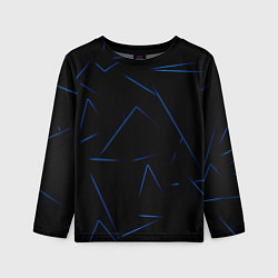Детский лонгслив Color blue line