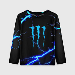 Детский лонгслив Monster energy storm blue