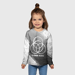 Лонгслив детский Elden Ring - grey gradient, цвет: 3D-принт — фото 2