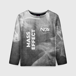 Детский лонгслив Mass Effect - grey gradient вертикально