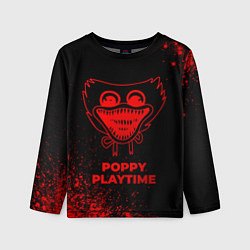 Лонгслив детский Poppy Playtime - red gradient, цвет: 3D-принт