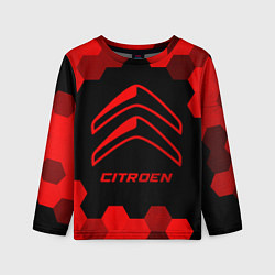 Лонгслив детский Citroen - red gradient, цвет: 3D-принт