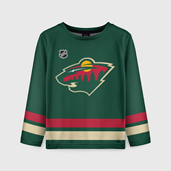Лонгслив детский Minnesota Wild - NHL team, цвет: 3D-принт