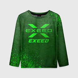 Детский лонгслив Exeed - green gradient