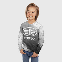 Лонгслив детский FAW - grey gradient, цвет: 3D-принт — фото 2