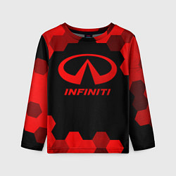 Детский лонгслив Infiniti - red gradient