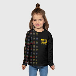 Лонгслив детский South park half pattern, цвет: 3D-принт — фото 2
