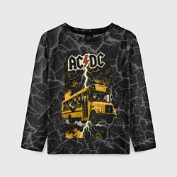 Детский лонгслив ACDC автобус группы