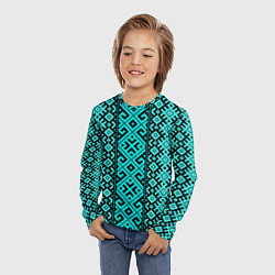 Лонгслив детский Орнамент Руси, цвет: 3D-принт — фото 2