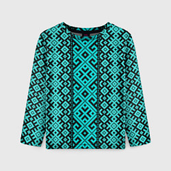 Лонгслив детский Орнамент Руси, цвет: 3D-принт