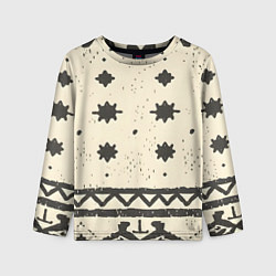 Детский лонгслив Африканские примитивные узоры