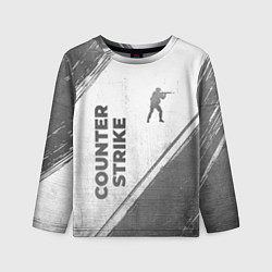 Детский лонгслив Counter Strike - white gradient вертикально